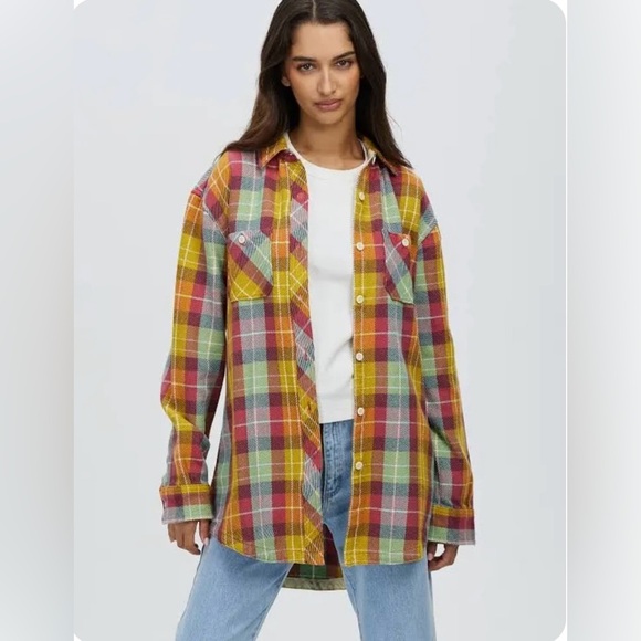 The North Face Tops - THE NORTH FACE- NWT Women's Vally Twill Flannel Shirt Relaxed Fit Button Down